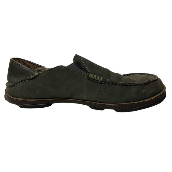 OLUKAI Men’s Moloa Leather Slippers 9.5 main image 8
